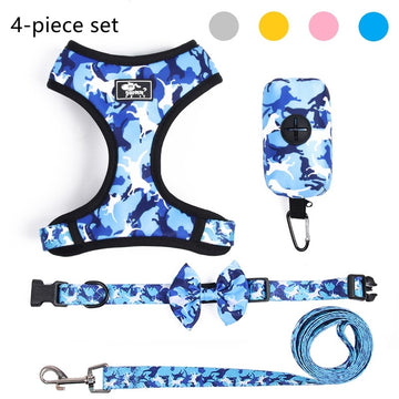 Camouflage Dog Harness, Leash and Collar Combo
