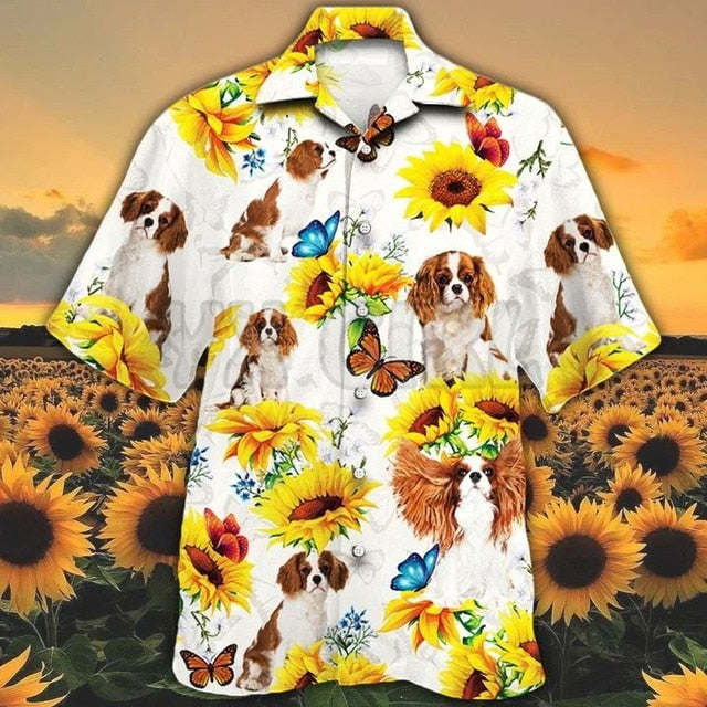 Cavalier King Hawaiian-Theme Shirt