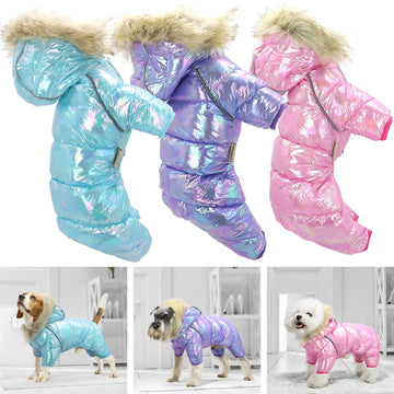 Glitter Dog Puffer Coat