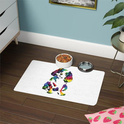 The Colorful Cavalier™ Pet Food Mat